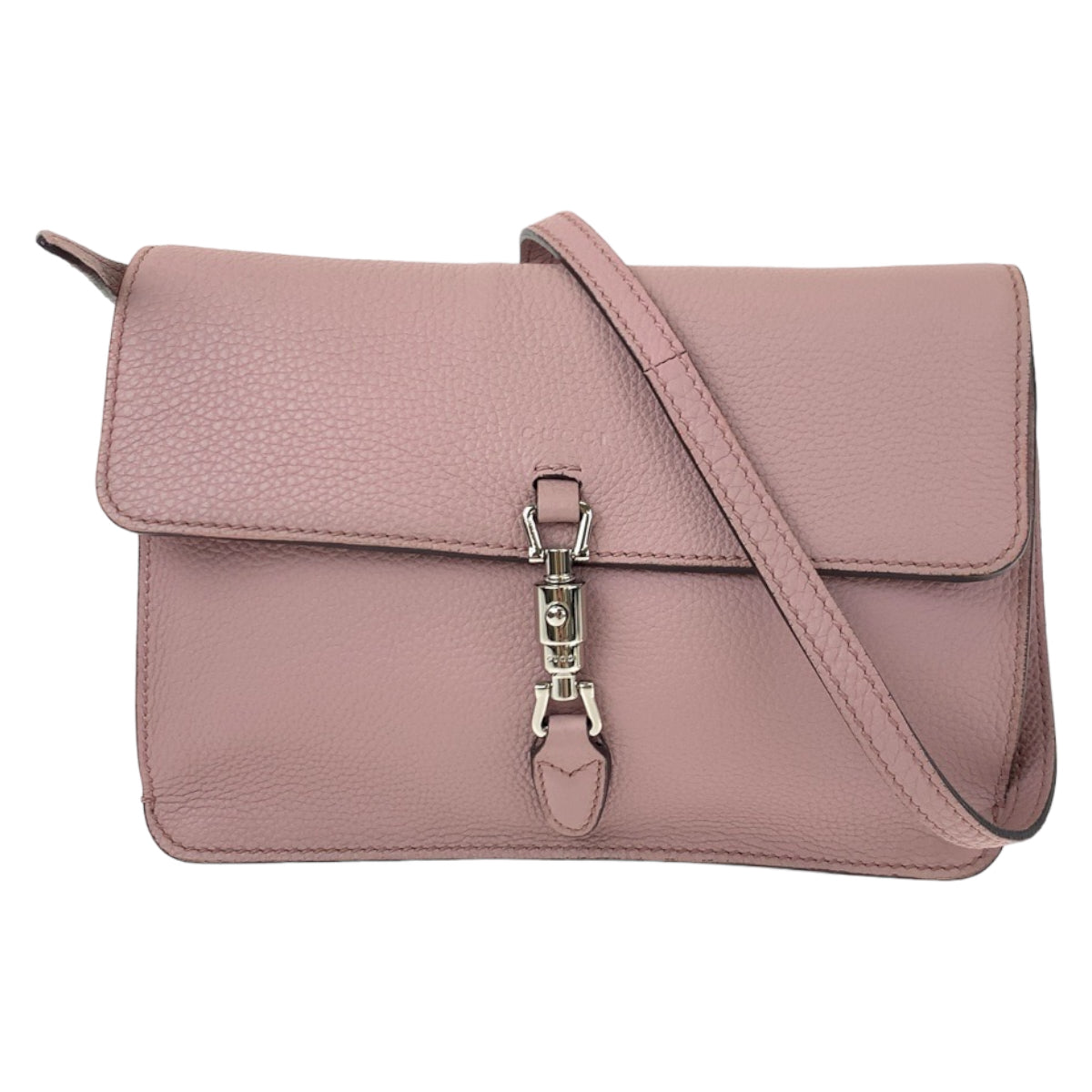 H-00408
GUCCI グッチ ニュージャッキー ピンク シルバー金具 レザー 364435 ショルダーバッグ 斜め掛け  レディース