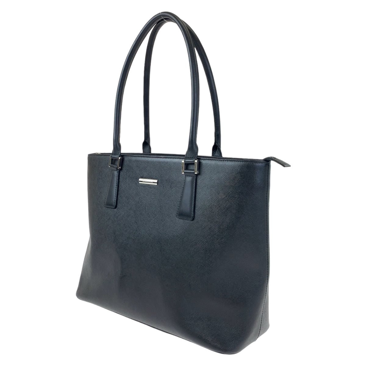 H-00409
BURBERRY バーバリー ノバチェック ブラック 黒 レザー ショルダーバッグ トートバッグ  レディース