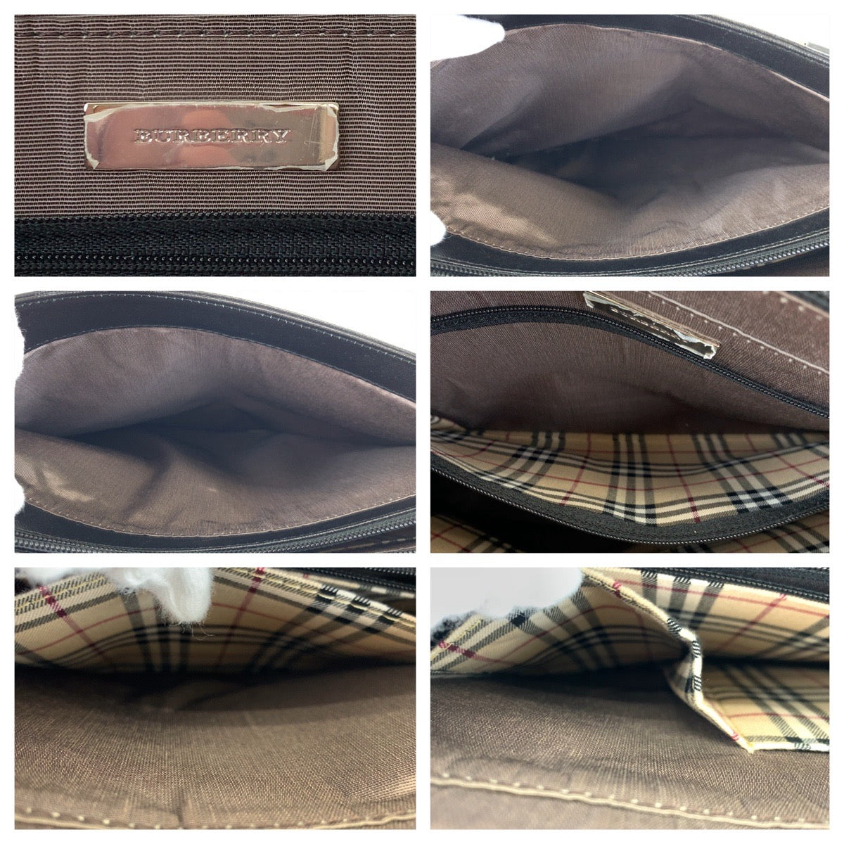 H-00409
BURBERRY バーバリー ノバチェック ブラック 黒 レザー ショルダーバッグ トートバッグ  レディース