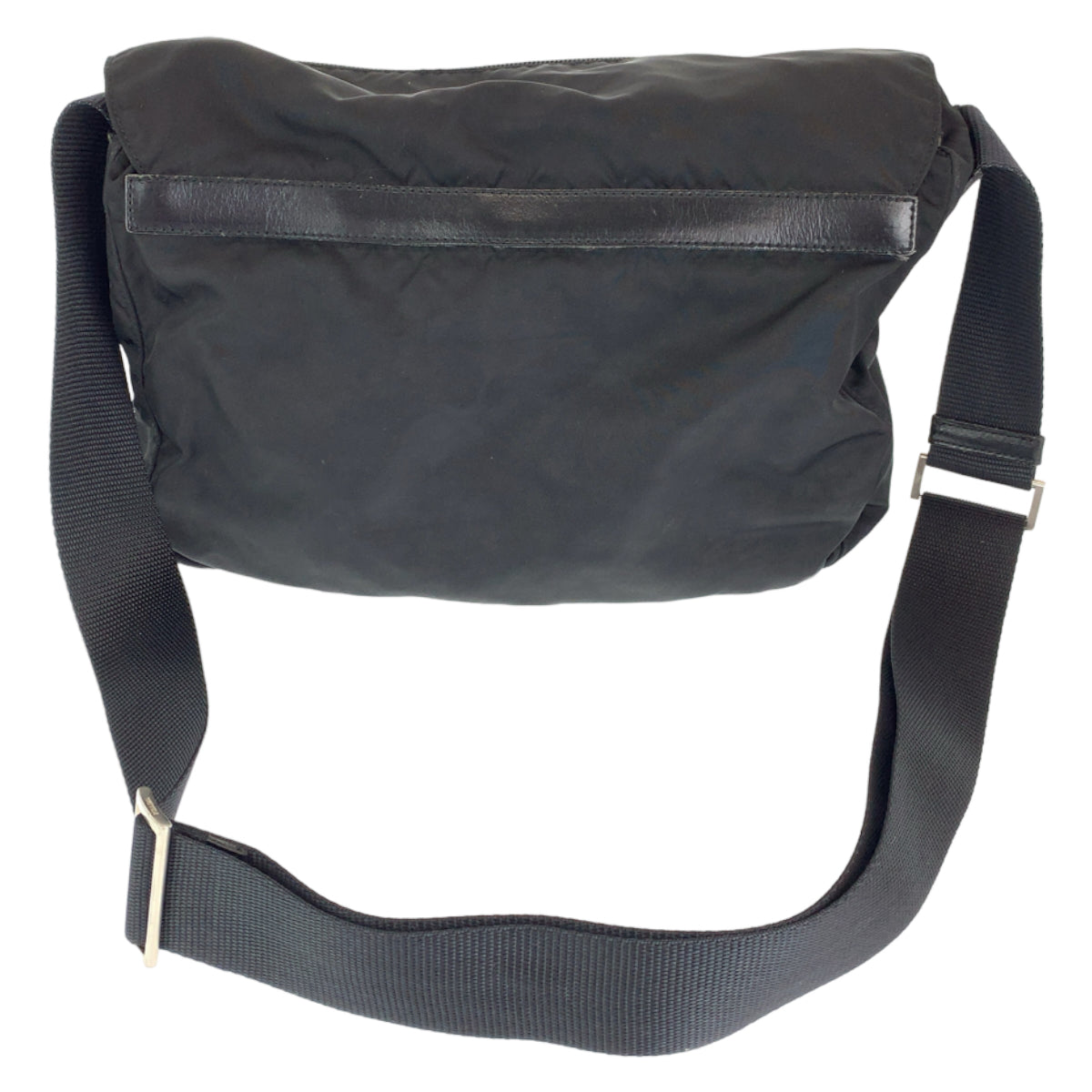 H-00422
PRADA プラダ テスート ブラック 黒 シルバー金具 ナイロン ショルダーバッグ 斜め掛け  メンズ