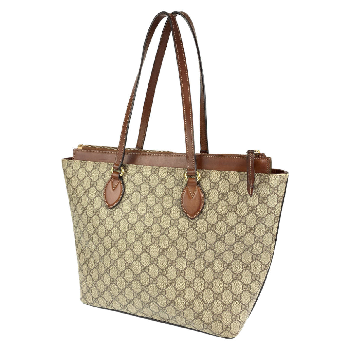 H-00426
GUCCI グッチ ブラウン 茶 GGスプリームキャンバス 415721 トートバッグ ハンドバッグ  レディース