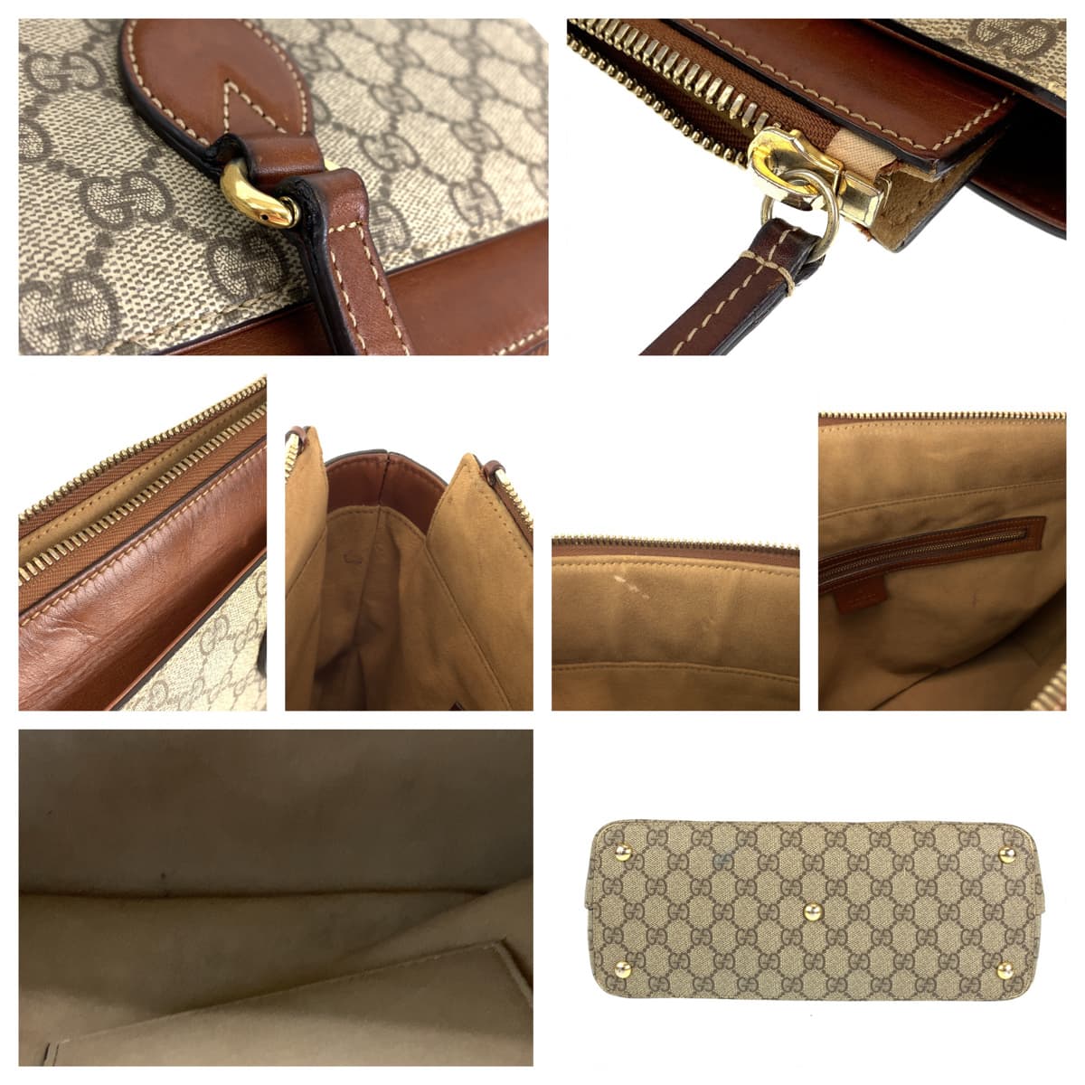 H-00426
GUCCI グッチ ブラウン 茶 GGスプリームキャンバス 415721 トートバッグ ハンドバッグ  レディース