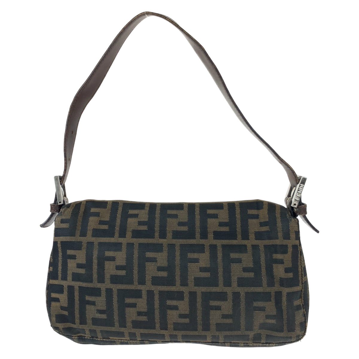 H-00428
FENDI フェンディ ズッカ マンマバケット ブラウン 茶 キャンバス ハンドバッグ アクセサリーポーチ  レディース