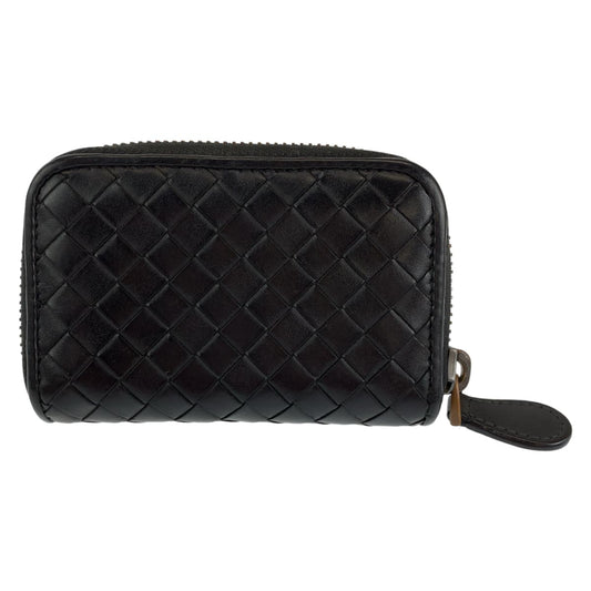 H-00429
BOTTEGAVENETA ボッテガヴェネタ イントレチャート ブラック 黒  レザー コインケース 小銭入れ  メンズ