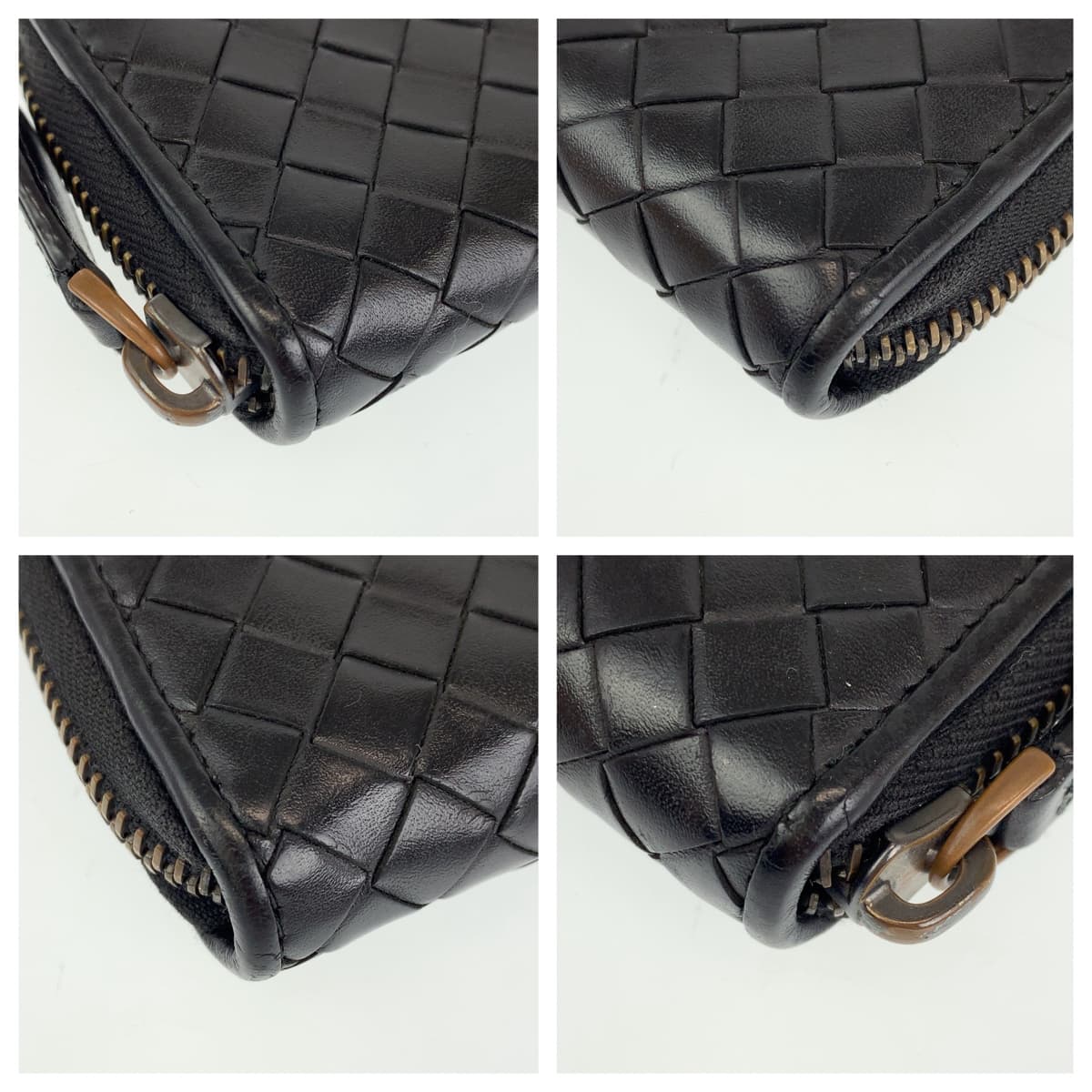 H-00429
BOTTEGAVENETA ボッテガヴェネタ イントレチャート ブラック 黒  レザー コインケース 小銭入れ  メンズ