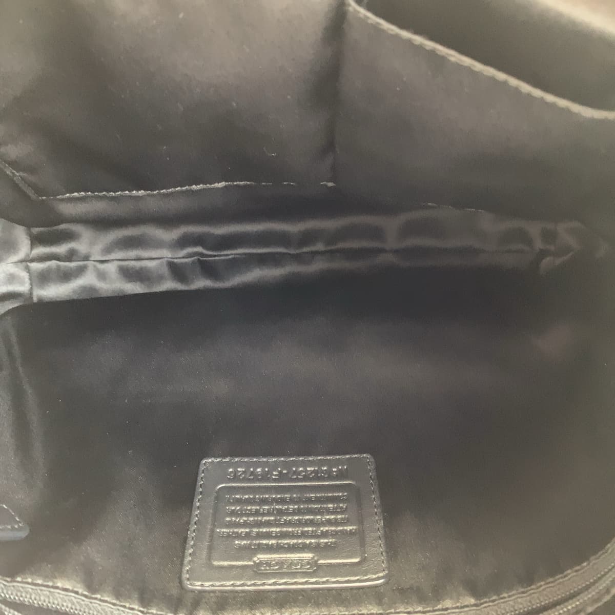 12641
COACH コーチ ブラック シルバー金具 レザー F19726 ホーボー ショルダーバッグ  レディース