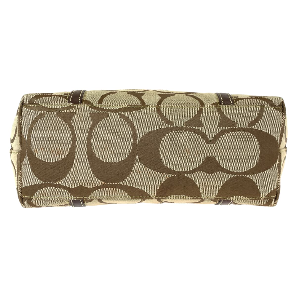 12639
COACH コーチ シグネチャー ブラウン ベージュ ゴールド金具 キャンバス 11098 トートバッグ ショルダーバッグ  レディース