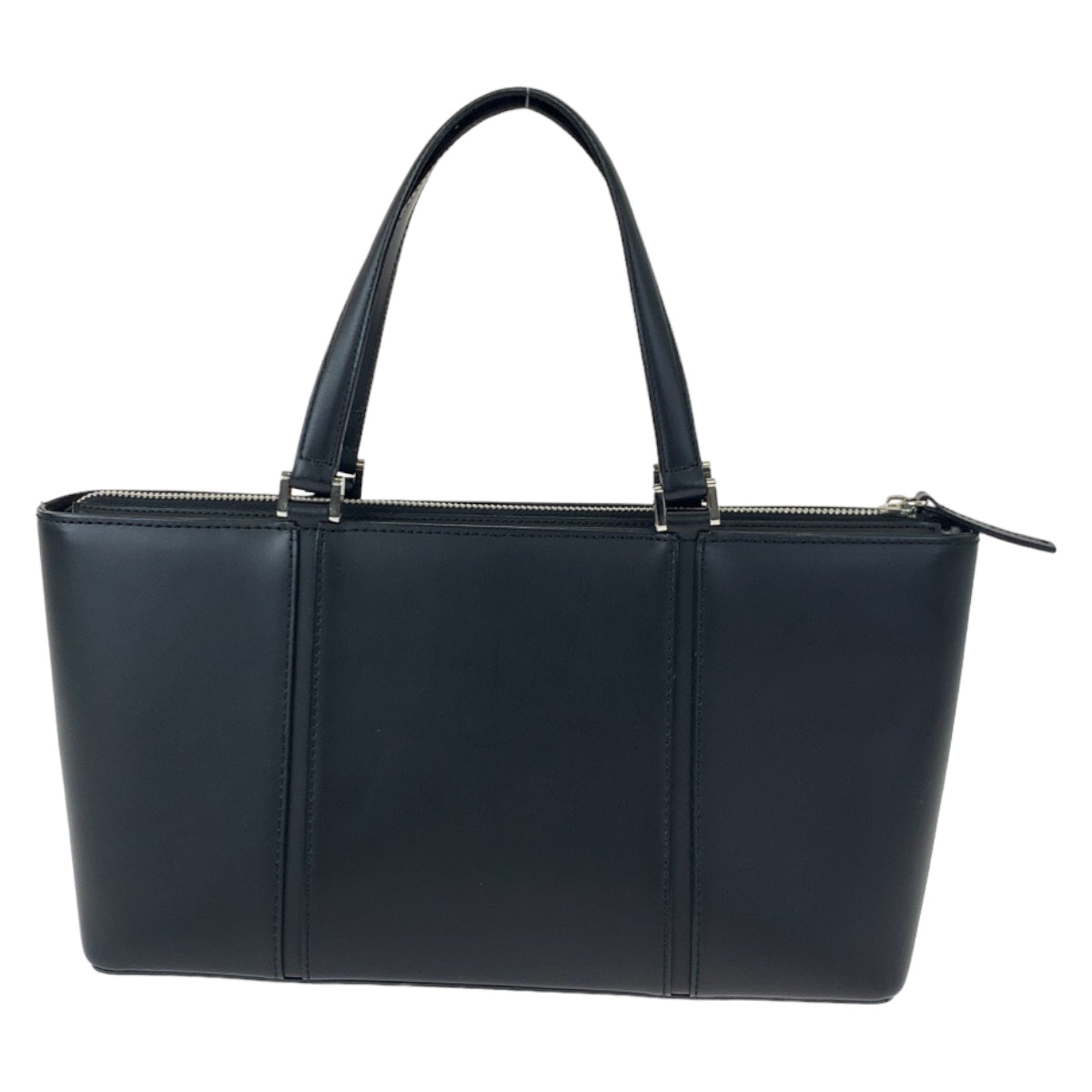 10305
BURBERRY バーバリー 中チェック柄 ブラック レザー トートバッグ ハンドバッグ  レディース