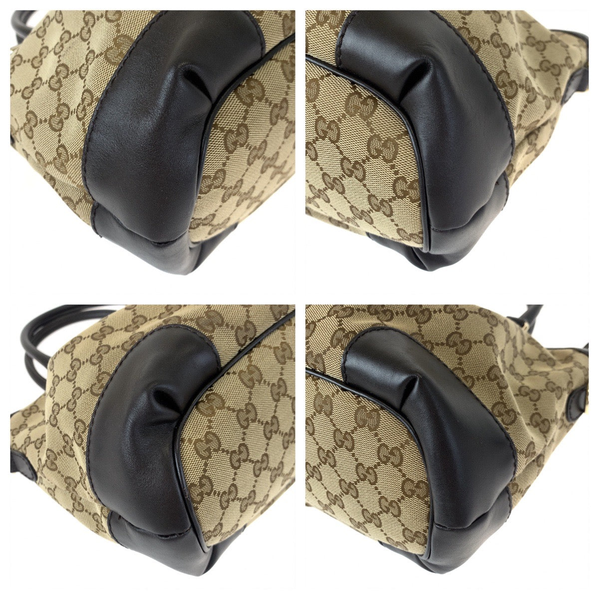 H-00438
GUCCI グッチ スーキー インターロッキング ブラウン 茶 GGキャンバス / レザー 247902 2way ショルダーバッグ トートバッグ  レディース