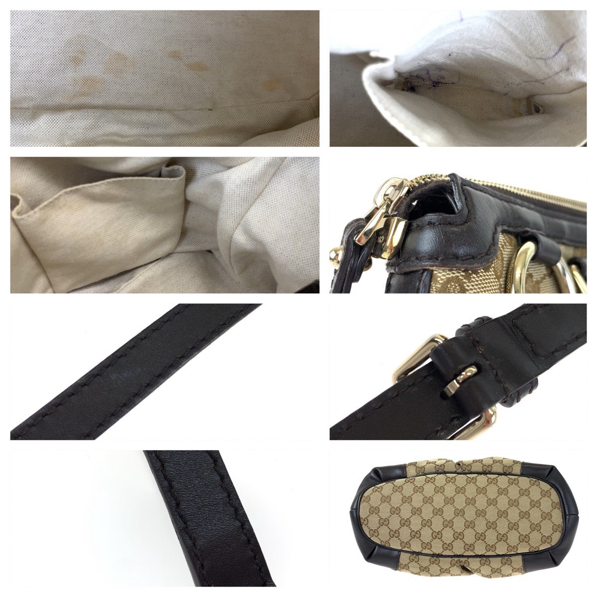 H-00438
GUCCI グッチ スーキー インターロッキング ブラウン 茶 GGキャンバス / レザー 247902 2way ショルダーバッグ トートバッグ  レディース
