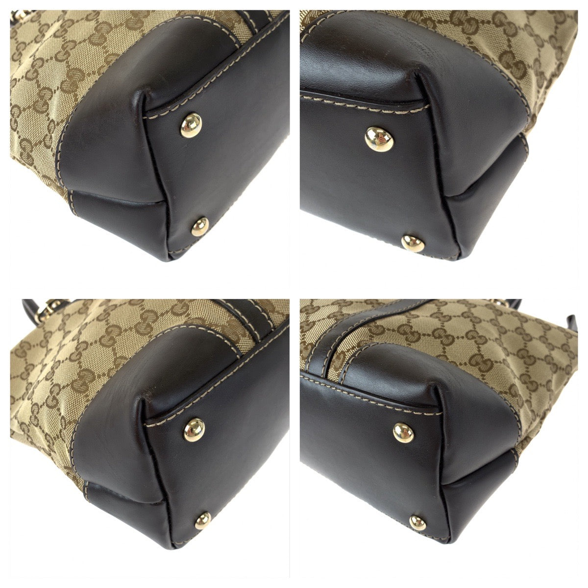 H-00440
GUCCI グッチ ラブリー ブラウン 茶 GGキャンバス / レザー 257069 トートバッグ ハンドバッグ ショルダーバッグ  レディース