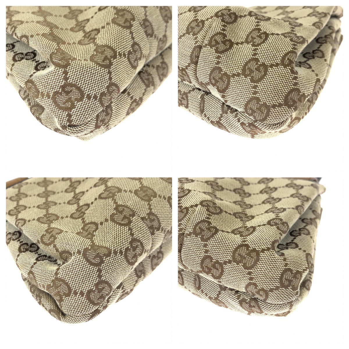 10310
GUCCI グッチ ウッドハンドル ブラウン 茶 GGキャンバス / ウッド 112684 ハンドバッグ ショルダーバッグ  レディース