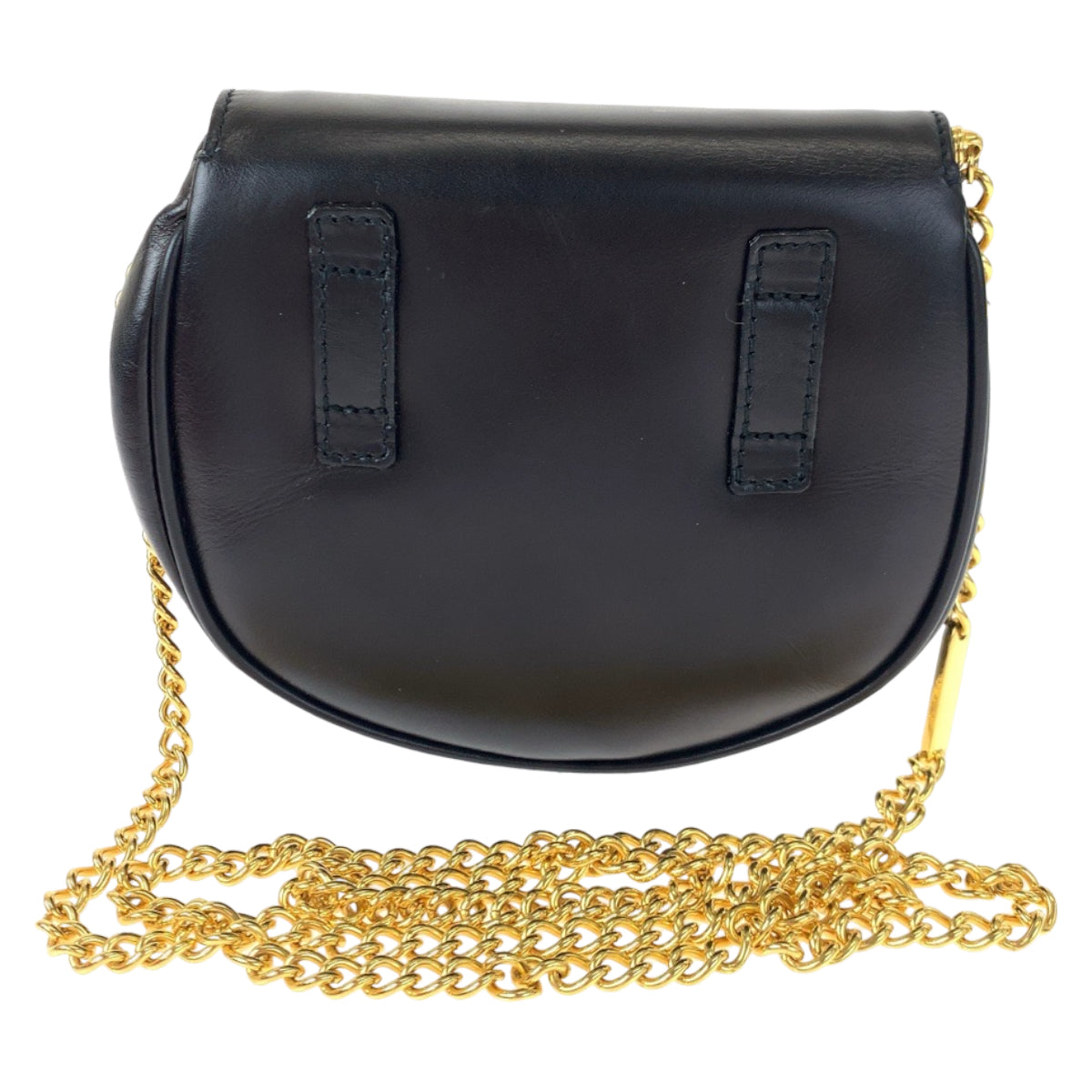 H-00443
Salvatore Ferragamo サルヴァトーレフェラガモ ガンチーニ ブラック 黒 ゴールド金具 レザー AQ215 613 チェーンショルダーバッグ クラッチバッグ 2way  レディース