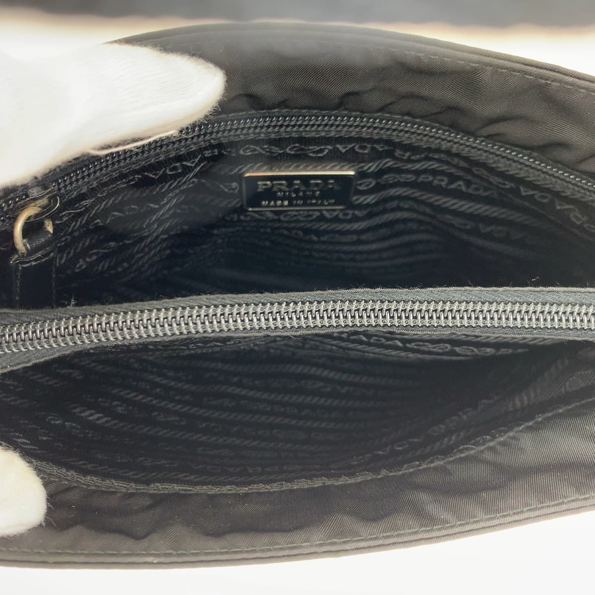 H-00445
PRADA プラダ テスート ブラック 黒 ナイロン トートバッグ ハンドバッグ  レディース
