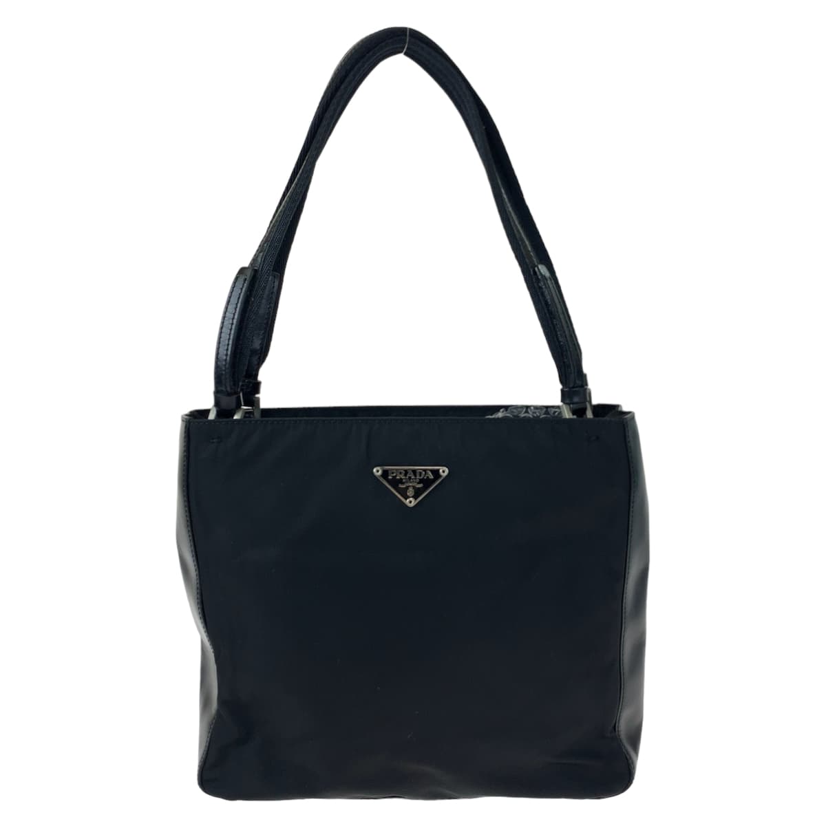 H-00445
PRADA プラダ テスート ブラック 黒 ナイロン トートバッグ ハンドバッグ  レディース