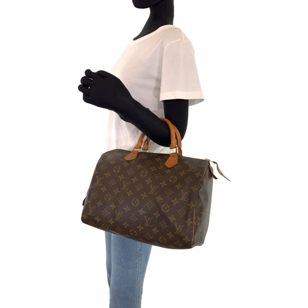H-00447
LOUIS VUITTON ルイヴィトン モノグラム スピーディー30 ブラウン 茶 PVC M41526 ハンドバッグ ミニボストンバッグ  レディース