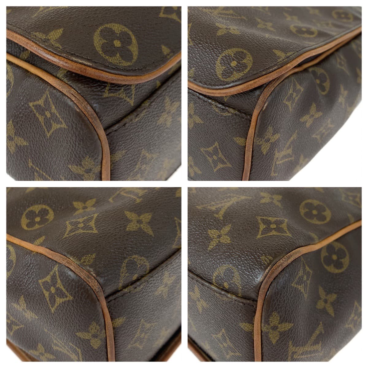 10312
LOUIS VUITTON ルイヴィトン モノグラム アベス ブラウン PVC M45257 ショルダーバッグ 斜め掛け メッセンジャーバッグ  メンズ