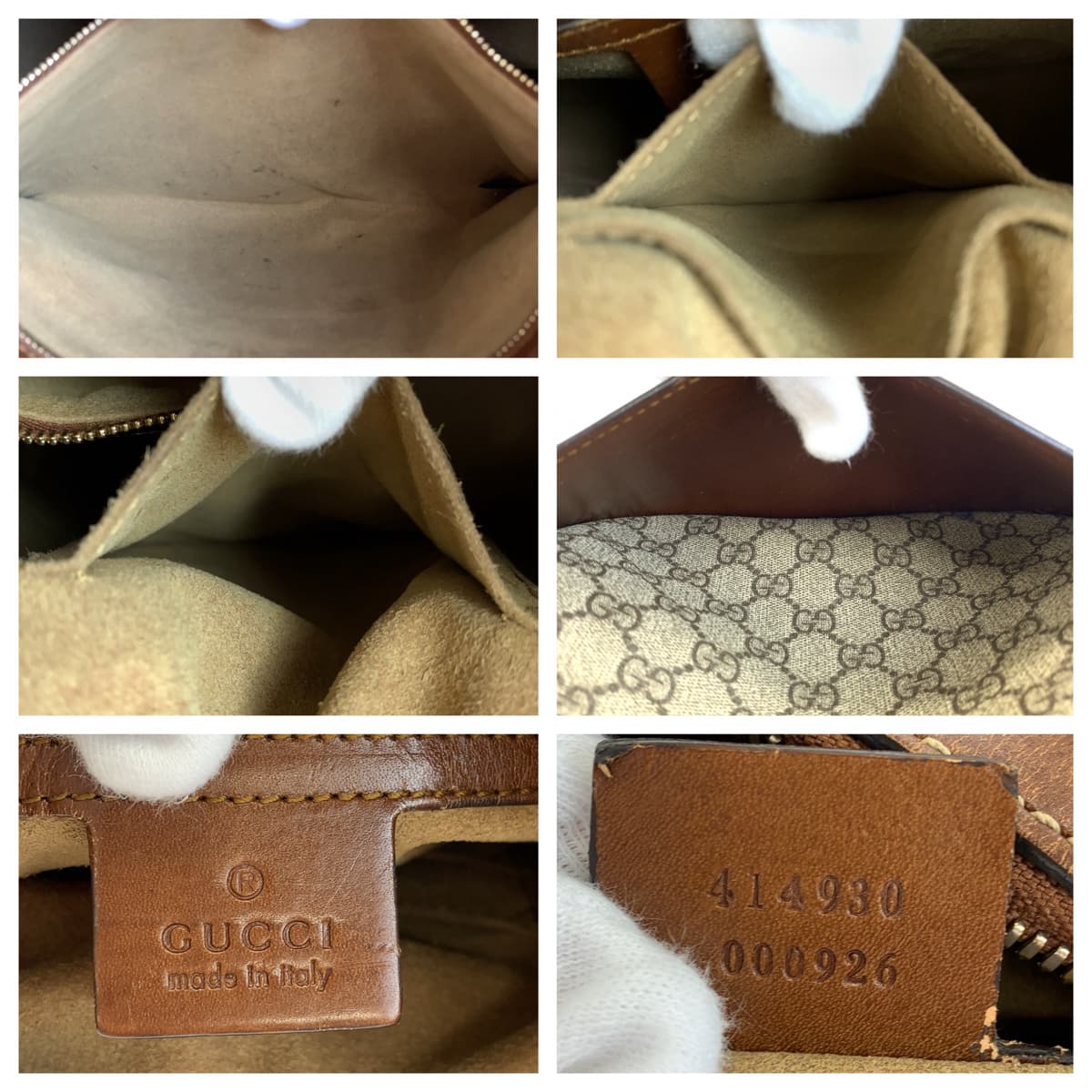 H-00451
GUCCI グッチ ブラウン 茶 GGスプリームキャンバス 414930 ショルダーバッグ 2way  レディース