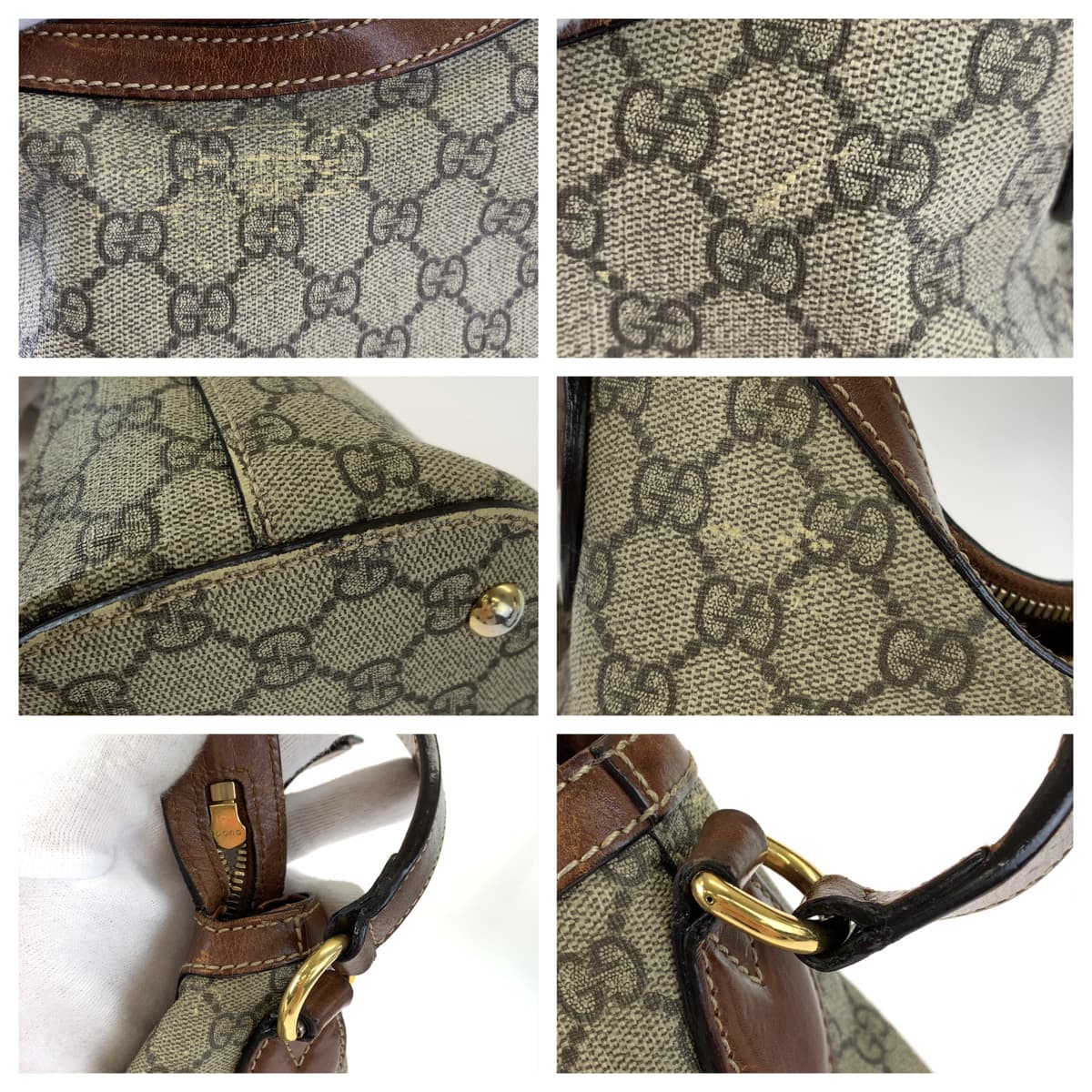 H-00451
GUCCI グッチ ブラウン 茶 GGスプリームキャンバス 414930 ショルダーバッグ 2way  レディース