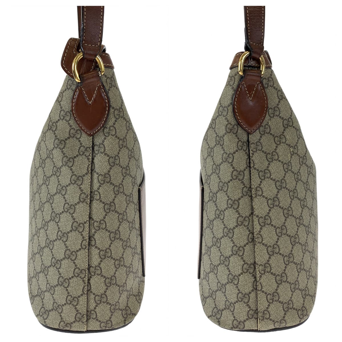 H-00451
GUCCI グッチ ブラウン 茶 GGスプリームキャンバス 414930 ショルダーバッグ 2way  レディース