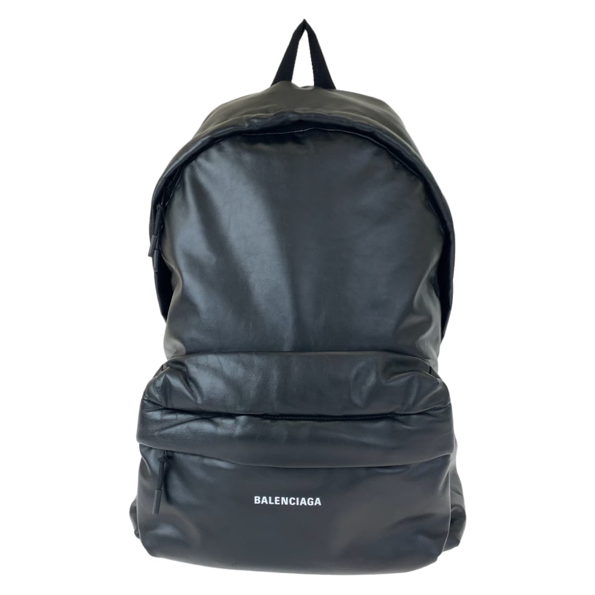 H-00463
BALENCIAGA バレンシアガ PUFFY ブラック 黒 カーフ リュック バックパック  メンズ