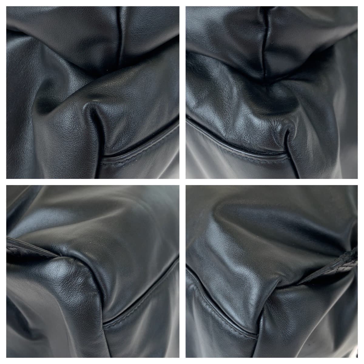H-00463
BALENCIAGA バレンシアガ PUFFY ブラック 黒 カーフ リュック バックパック  メンズ