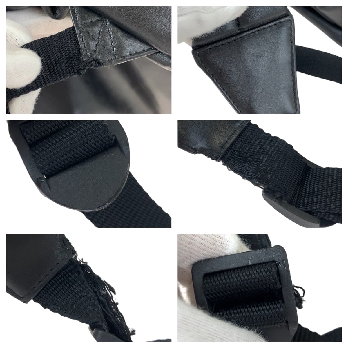 H-00463
BALENCIAGA バレンシアガ PUFFY ブラック 黒 カーフ リュック バックパック  メンズ