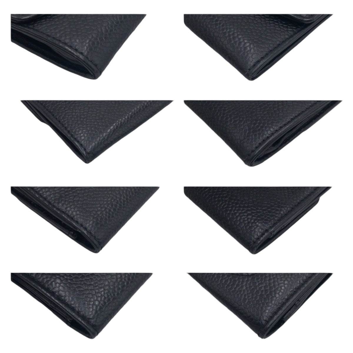 CHANEL シャネル ヴィンテージ マトラッセ ココマーク  ブラック 黒 マットキャビアスキン / レザー コインケース 小銭入れ  レディース