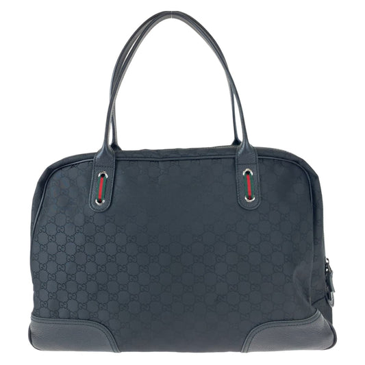 10325
 GUCCI Gucci Sherry Line GG Canvas Black Nylon 293595 Shoulder Bag Tote Bag Boston Bag Unisex Women's