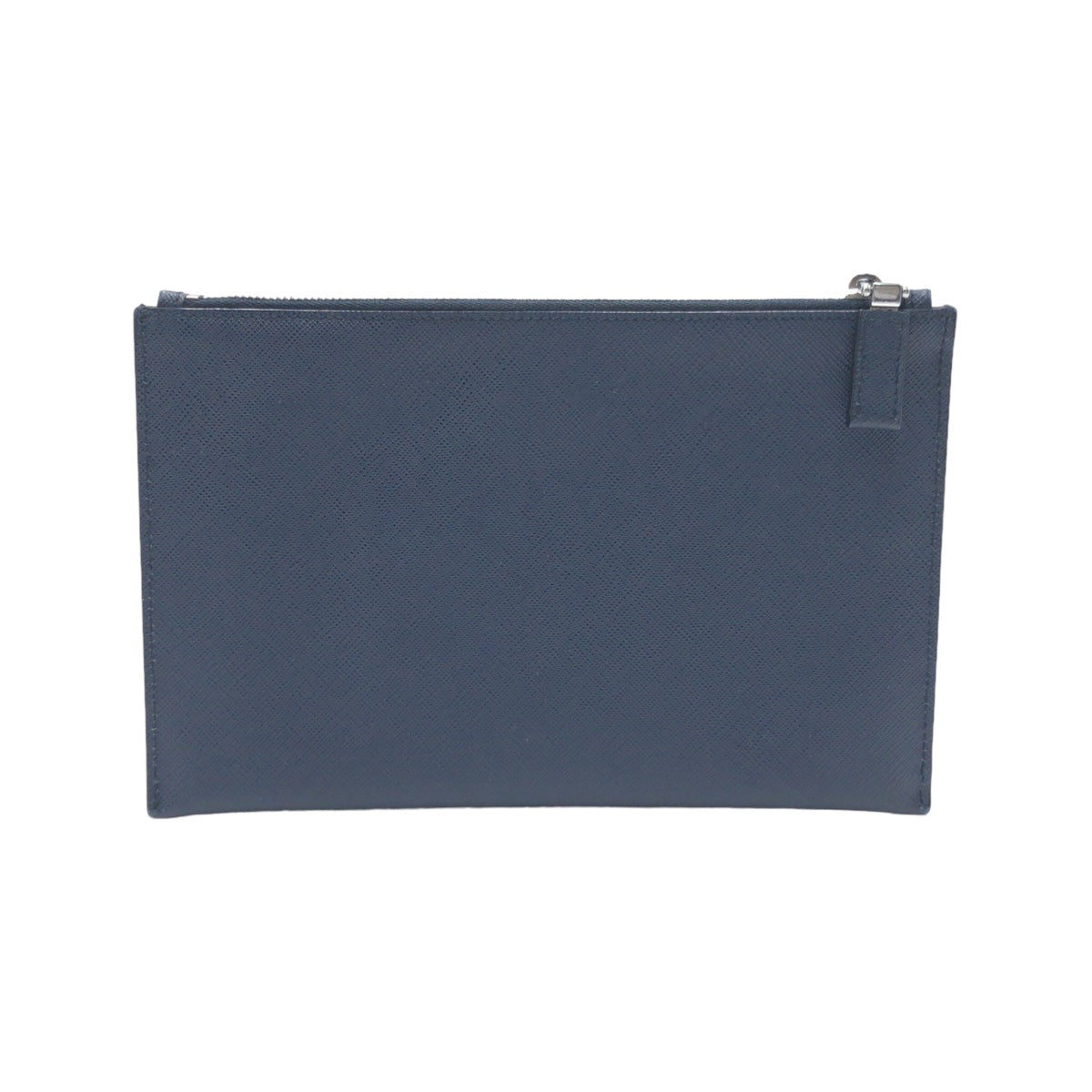 10328
PRADA プラダ サフィアーノ レーシングカー ネイビー シルバー金具 レザー クラッチバッグ セカンドバッグ  メンズ