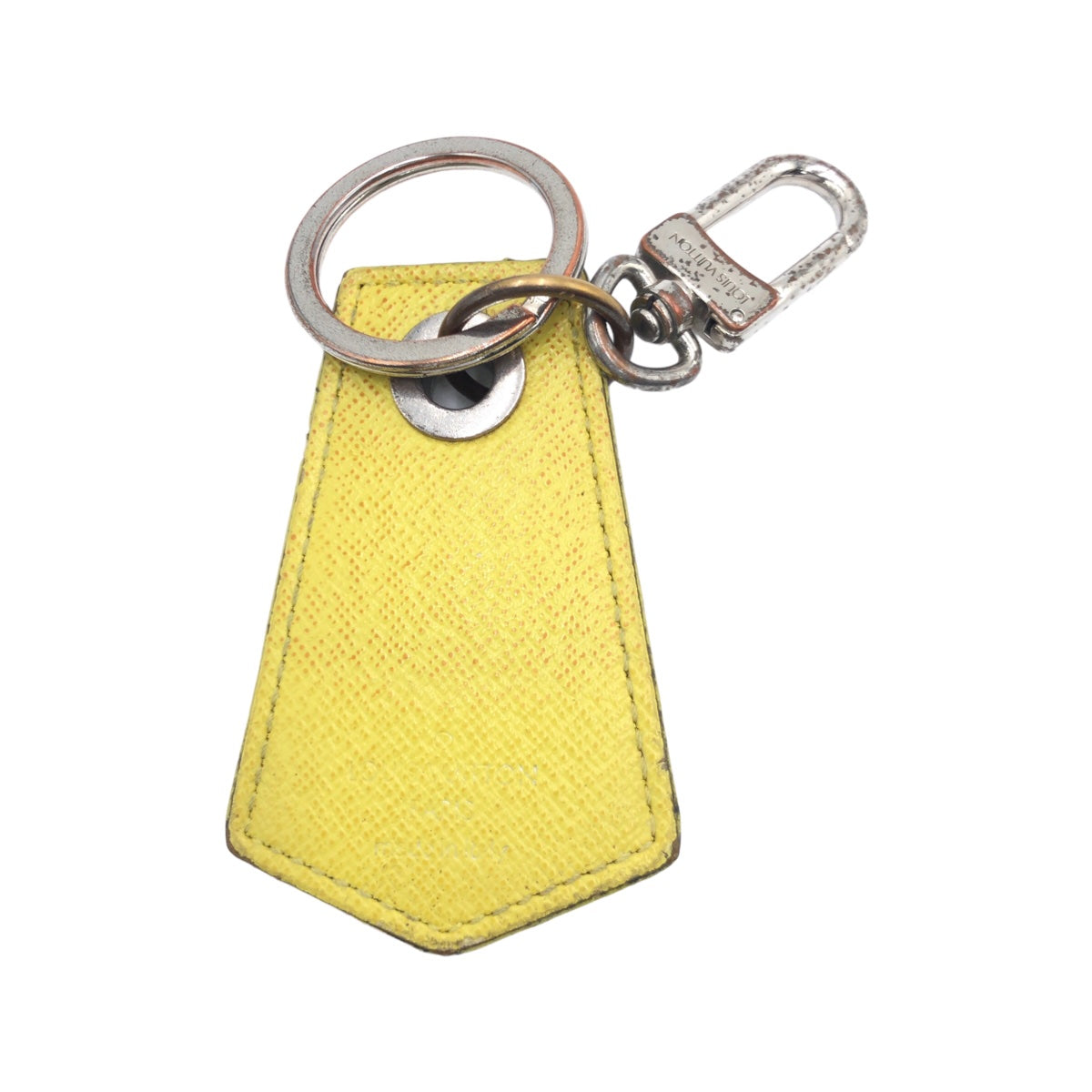 10335
LOUIS VUITTON ルイヴィトン ダミエ グラフィット キーホルダー アンシャッペ イエロー ブラック PVC M67215 キーホルダー キーリング  メンズ