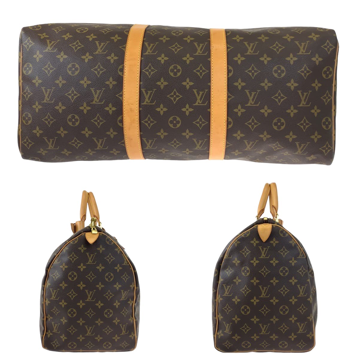 H-00473
LOUIS VUITTON ルイヴィトン モノグラム キーポル50 ブラウン 茶 PVC M41426 ボストンバッグ 旅行バッグ 男女兼用  メンズ