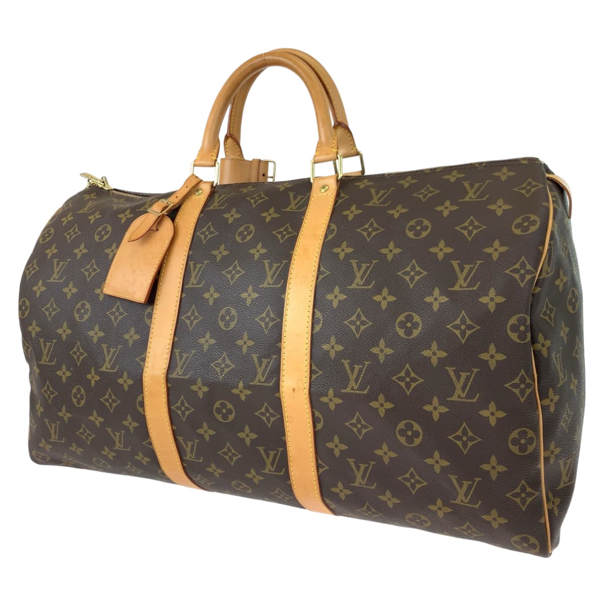 H-00473
LOUIS VUITTON ルイヴィトン モノグラム キーポル50 ブラウン 茶 PVC M41426 ボストンバッグ 旅行バッグ 男女兼用  メンズ