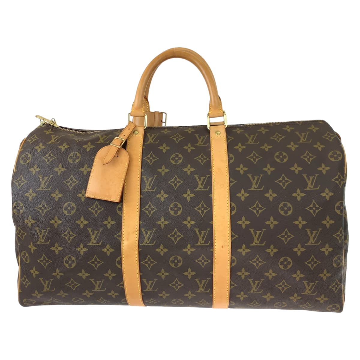 H-00473
LOUIS VUITTON ルイヴィトン モノグラム キーポル50 ブラウン 茶 PVC M41426 ボストンバッグ 旅行バッグ 男女兼用  メンズ