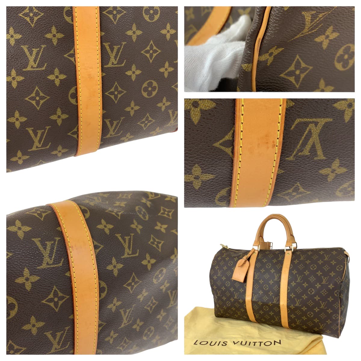 H-00473
LOUIS VUITTON ルイヴィトン モノグラム キーポル50 ブラウン 茶 PVC M41426 ボストンバッグ 旅行バッグ 男女兼用  メンズ