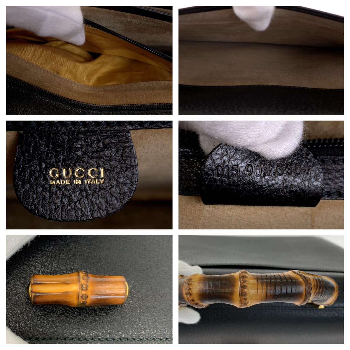 H-00477
GUCCI グッチ バンブー ブラック 黒 レザー 015 904 3304 ビジネスバッグ ブリーフケース  メンズ
