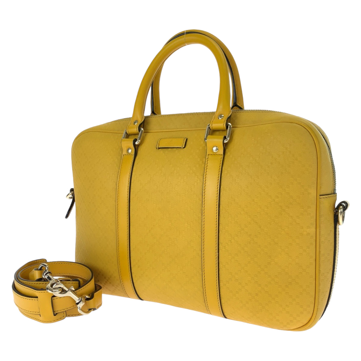 GUCCI グッチ ディアマンテラックス イエロー 黄 ゴールド金具 レザー 344357 ショルダーバッグ ハンドバッグ 2way  レディース