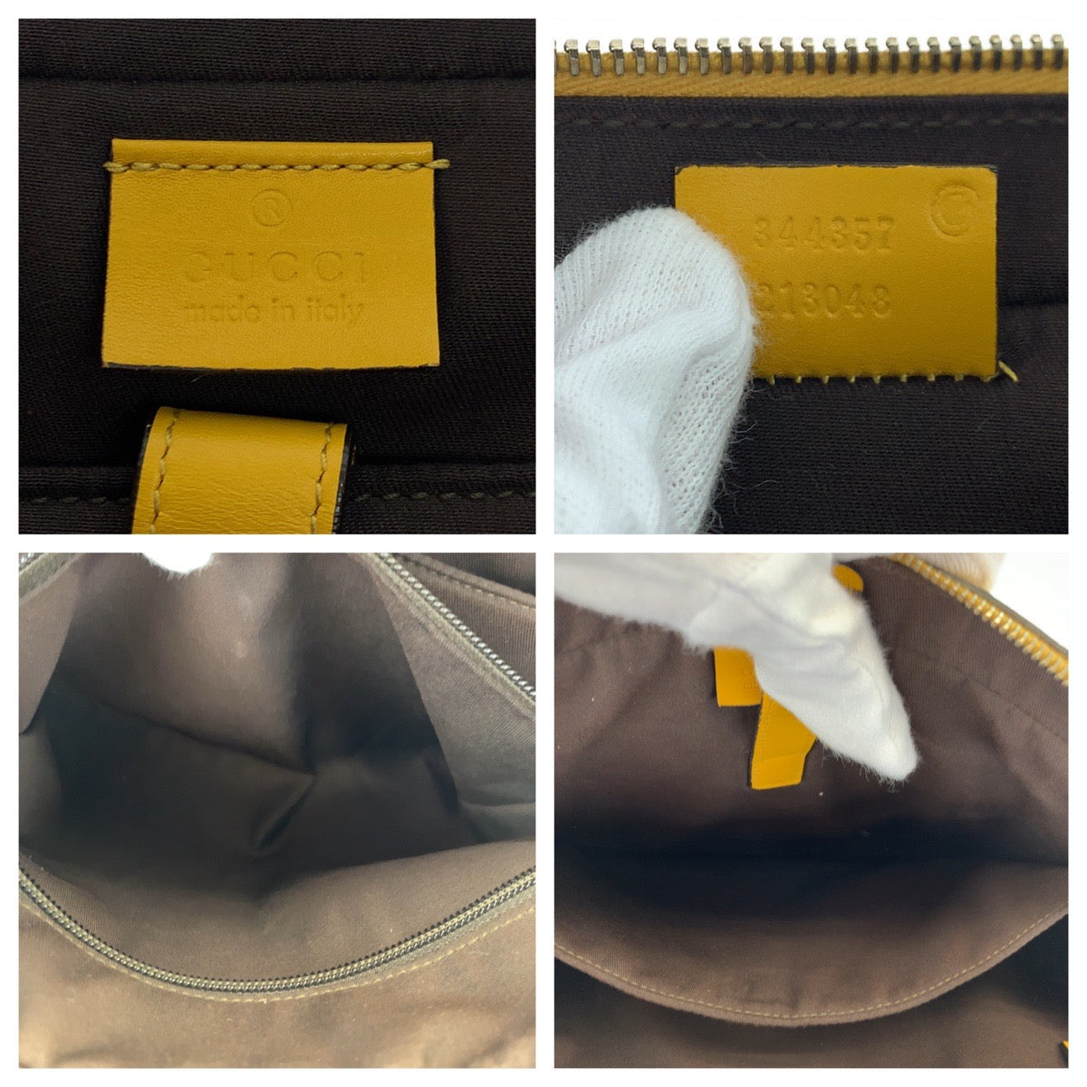 GUCCI グッチ ディアマンテラックス イエロー 黄 ゴールド金具 レザー 344357 ショルダーバッグ ハンドバッグ 2way  レディース