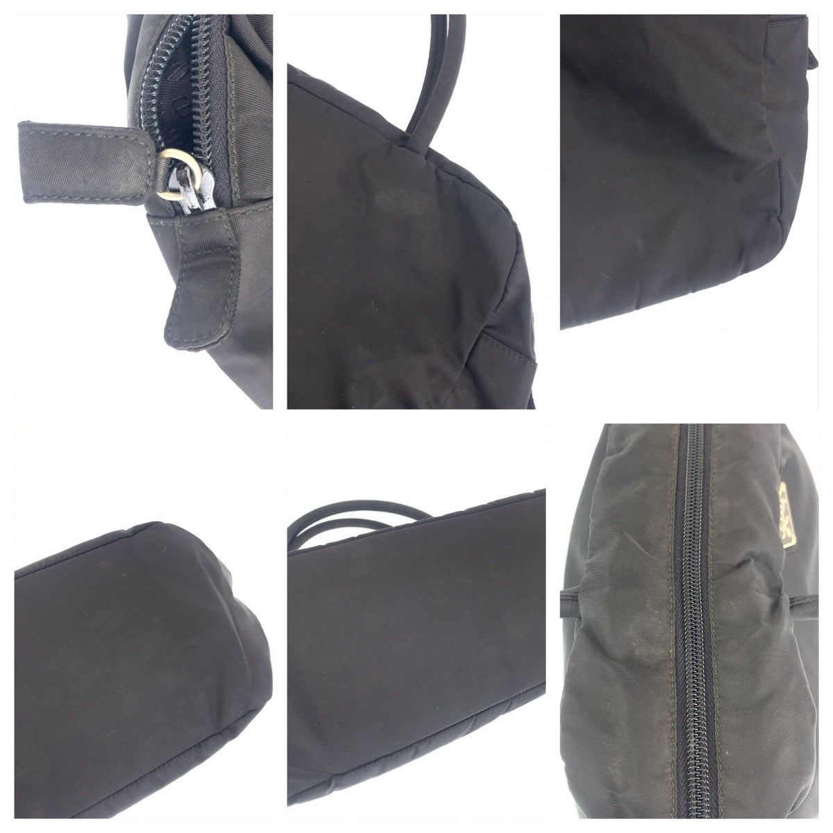 H-00478
PRADA プラダ テスート ブラック 黒 ナイロン ハンドバッグ トートバッグ  レディース
