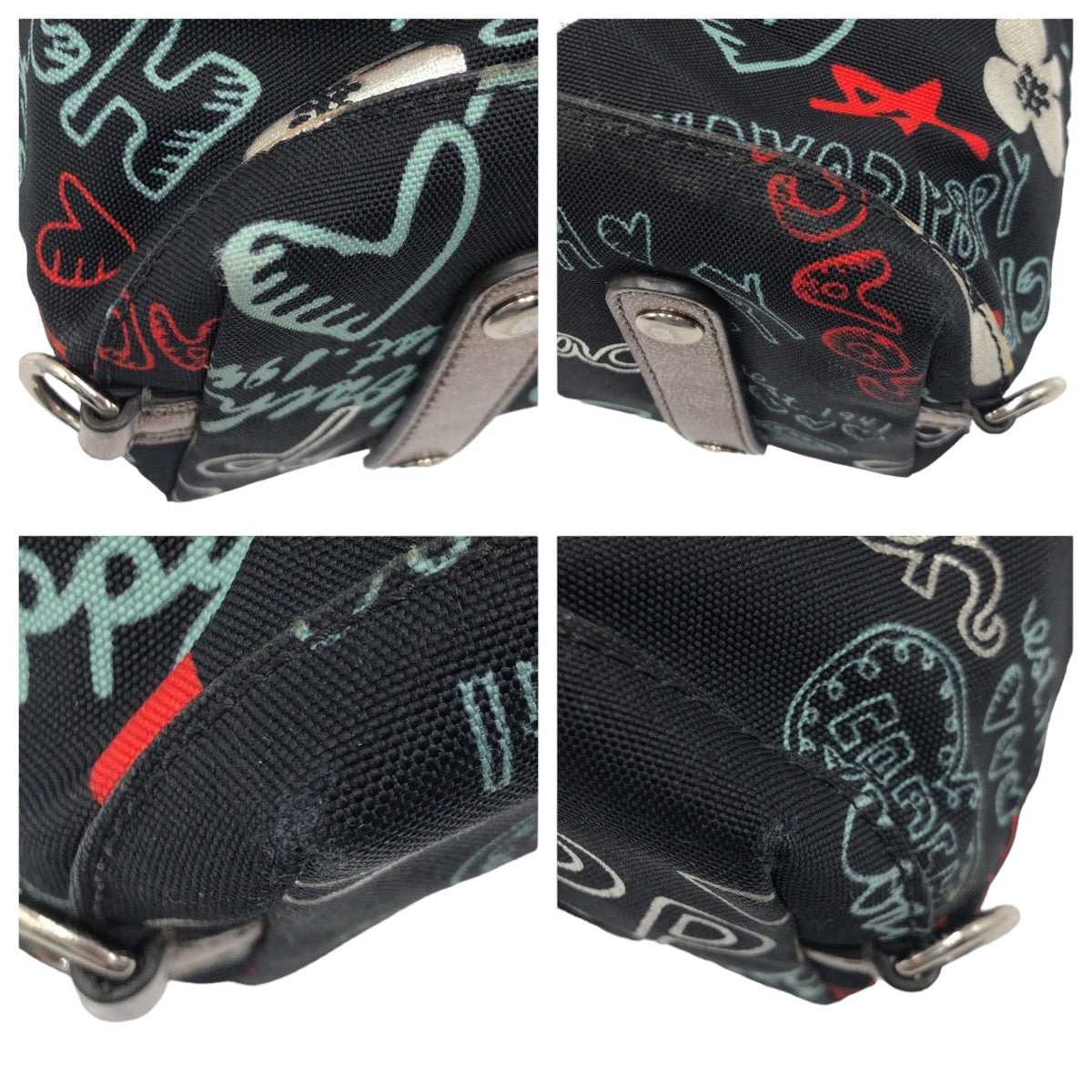 12610
COACH コーチ ポピー グラフィティ ラクシー サッチェル ブラック シルバー金具 キャンバス 16200 トートバッグ ハンドバッグ 2way ショルダーバッグ 斜め掛け可能  レディース