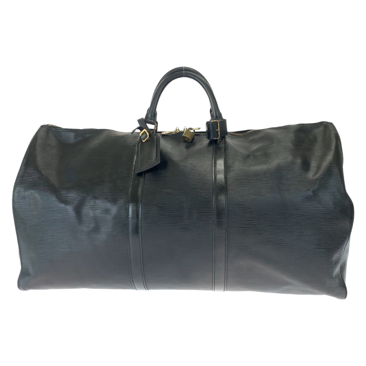 LOUIS VUITTON ルイヴィトン エピ キーポル60 ブラック 黒 ゴールド金具 エピレザー M42942 ボストンバッグ 旅行バッグ  メンズ