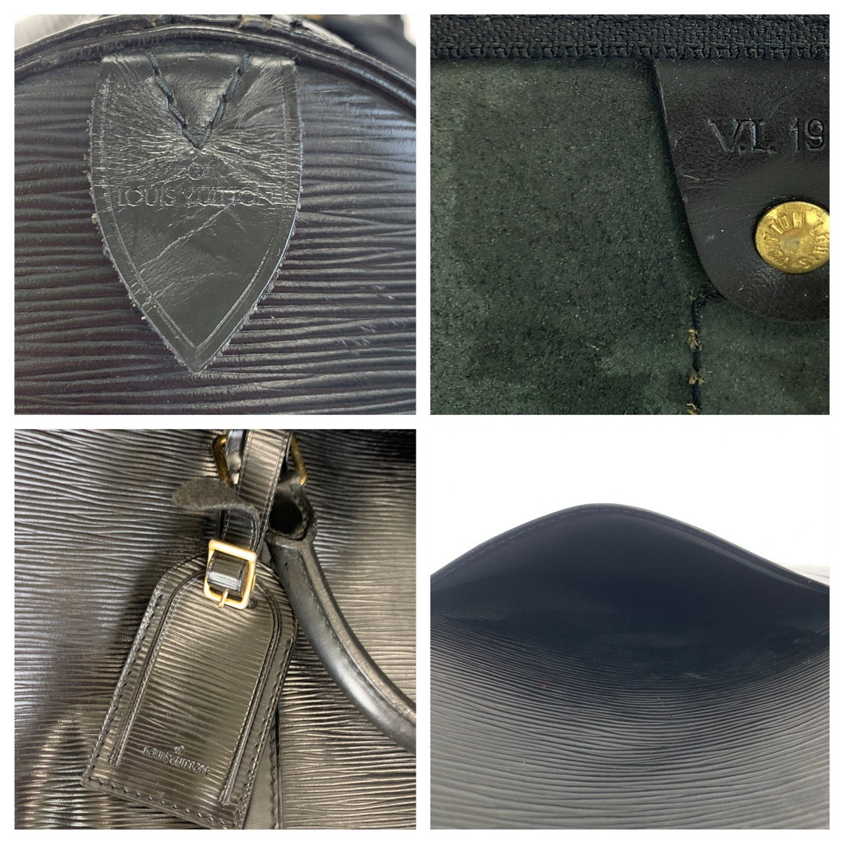 LOUIS VUITTON ルイヴィトン エピ キーポル60 ブラック 黒 ゴールド金具 エピレザー M42942 ボストンバッグ 旅行バッグ  メンズ