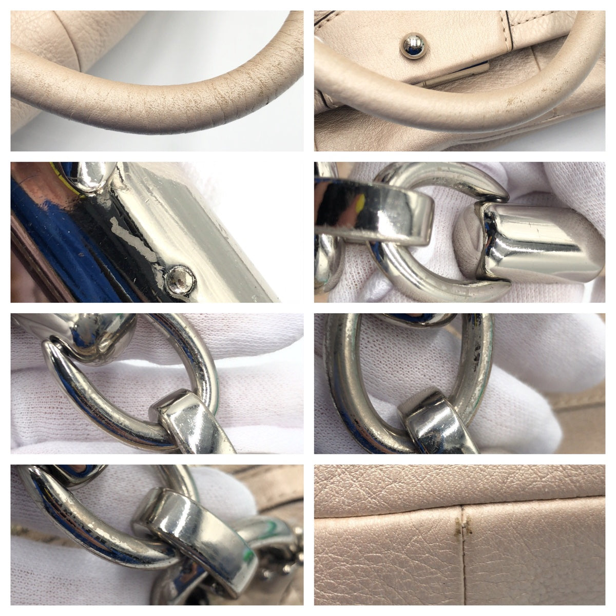 12607
COACH コーチ クリスティン ベージュ シルバー金具 レザー F22304 ショルダーバッグ ハンドバッグ 2way 斜め掛け可能  レディース ABP5