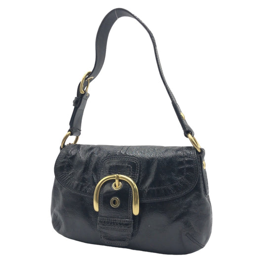COACH コーチ ソーホー ブラック 黒 ゴールド金具 パテントレザー F13132 ショルダーバッグ ハンドバッグ  レディース