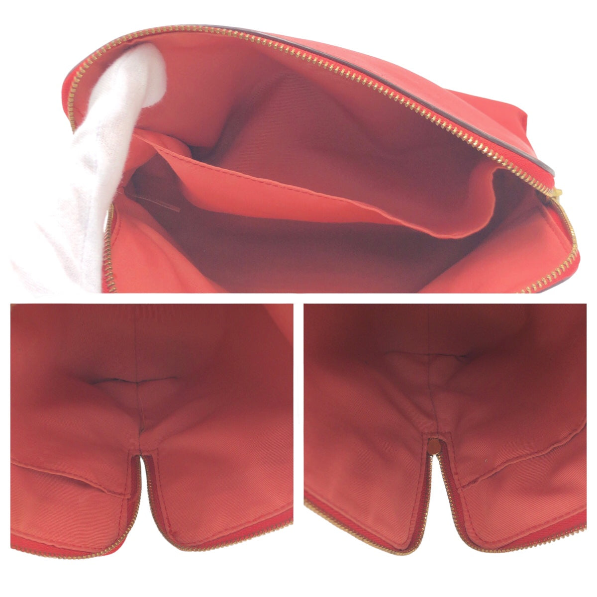 12601
 COACH Pink Gold Hardware Calfskin Pouch for Women