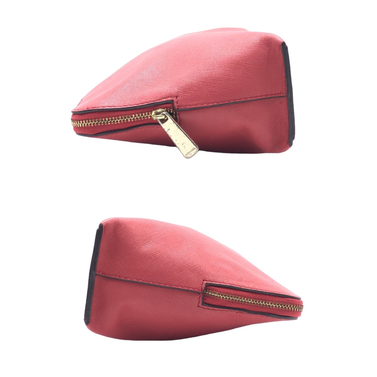 12601
 COACH Pink Gold Hardware Calfskin Pouch for Women