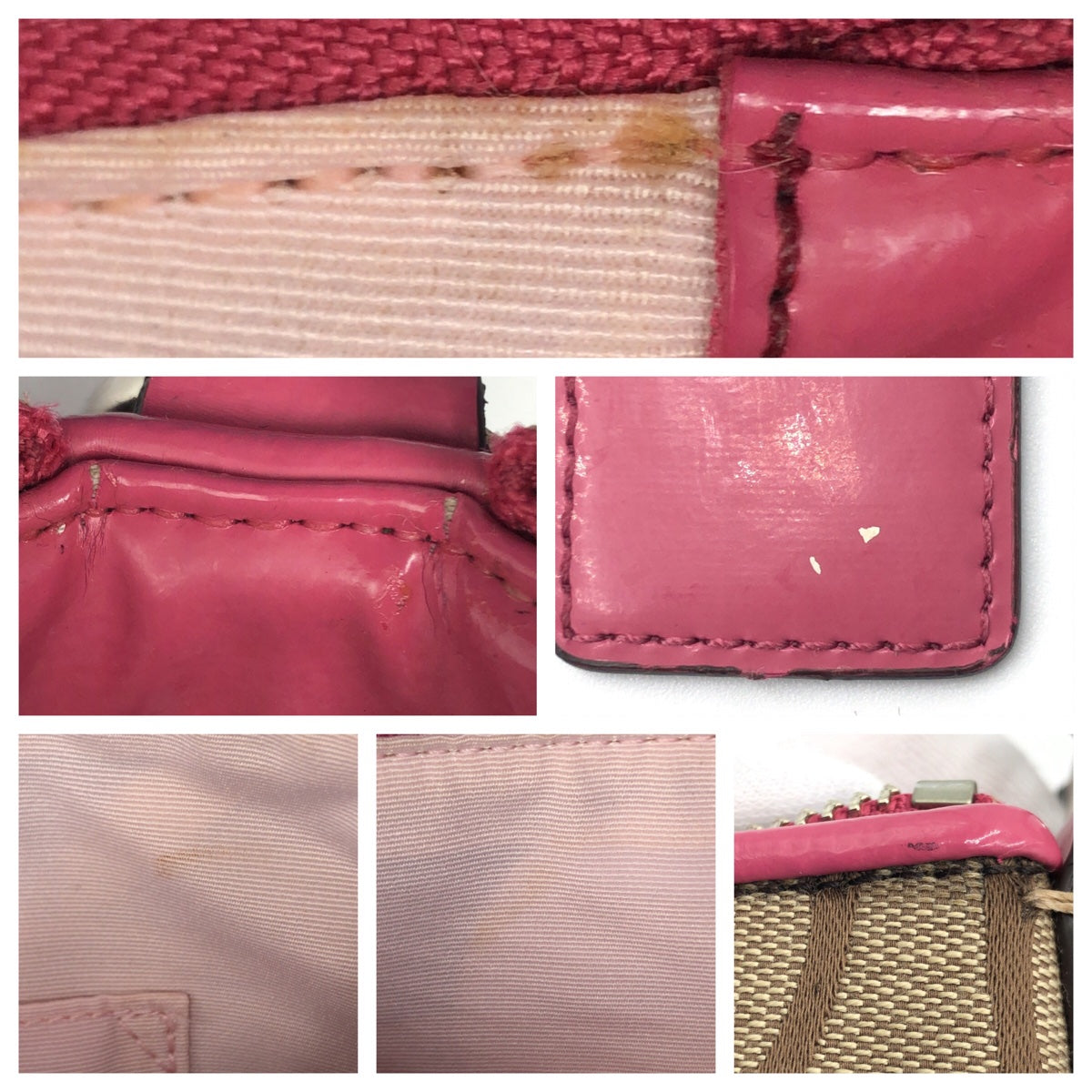 COACH コーチ シグネチャー ブラウン 茶 ピンク シルバー金具 キャンバス F17439 ハンドバッグ ショルダーバッグ 2way  レディース