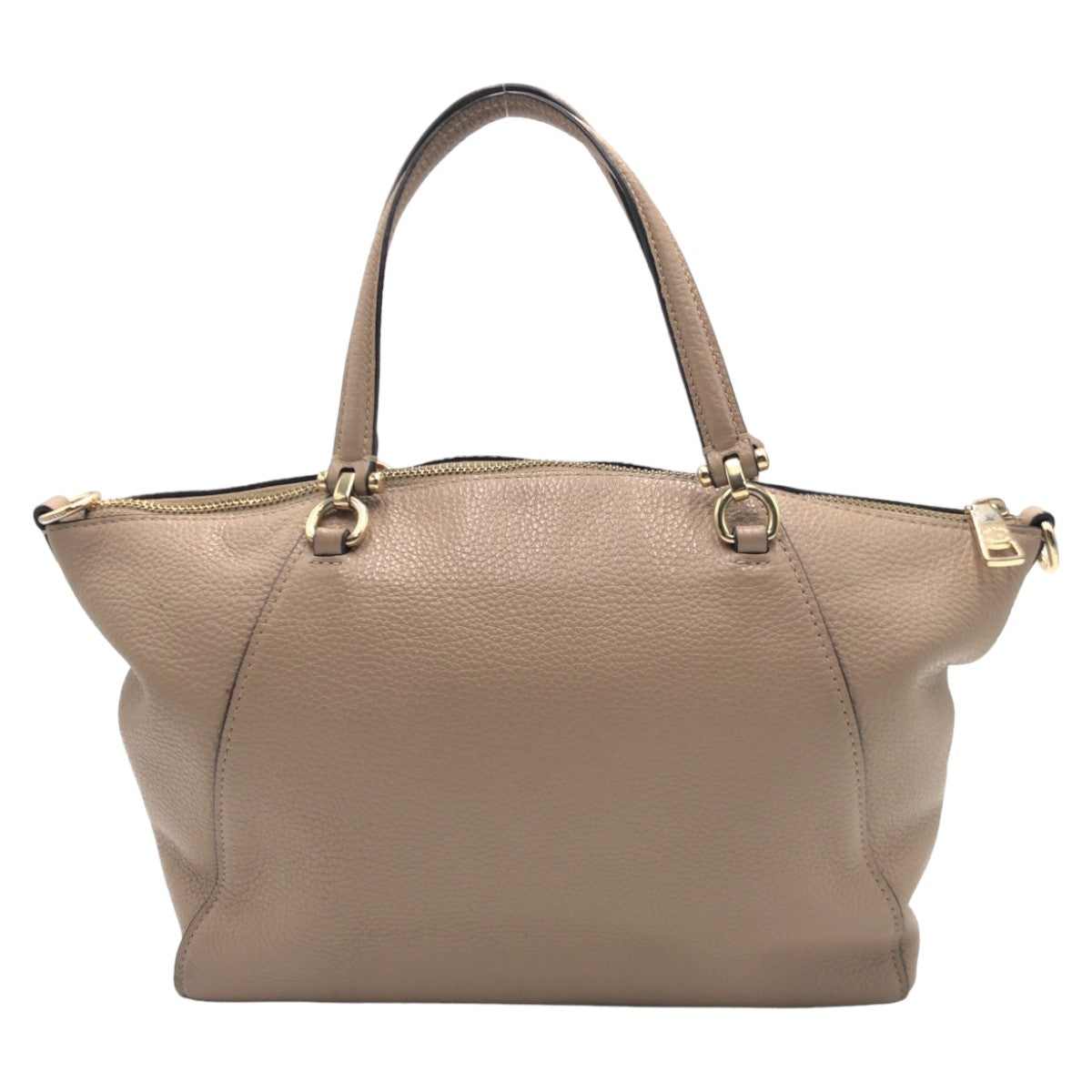 12597
COACH コーチ ベージュ ゴールド金具 レザー 79997 ハンドバッグ トートバッグ  レディース AB5