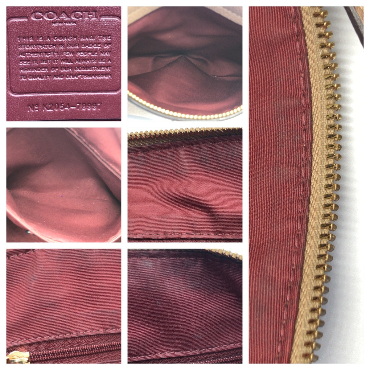 12597
COACH コーチ ベージュ ゴールド金具 レザー 79997 ハンドバッグ トートバッグ  レディース AB5