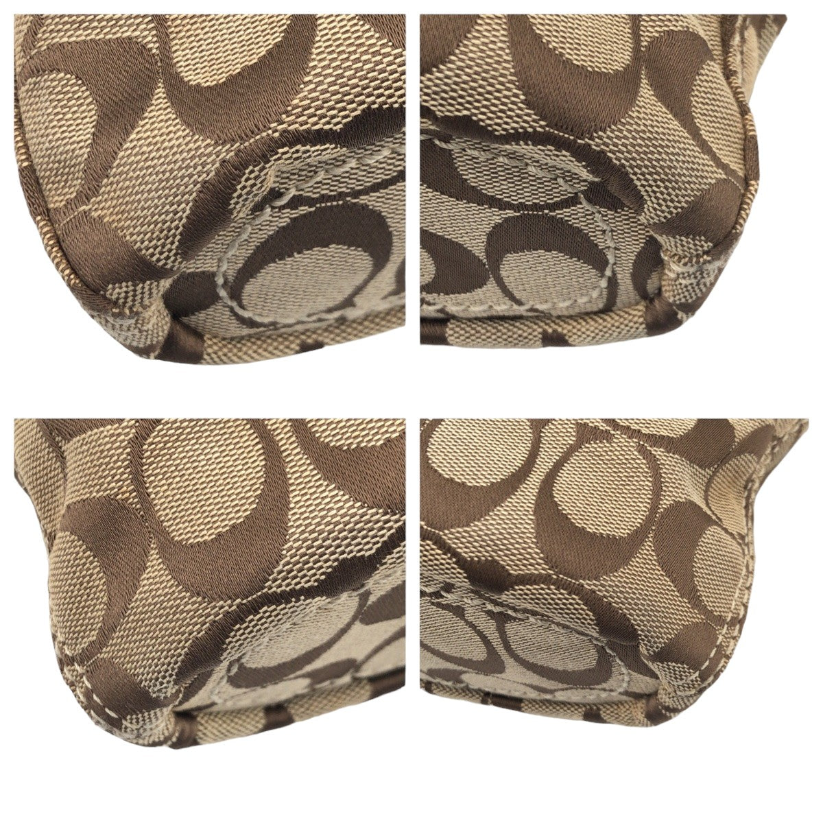 12596
 
COACH Signature Brown White Gold Hardware Canvas F11444 Shoulder Bag Crossbody Bag for Women